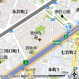 兵庫県神戸市兵庫区兵庫町2丁目1-33周辺の地図