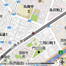 岡本タイヤ販売株式会社　兵庫本社周辺の地図