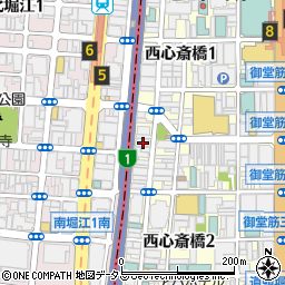 大阪府大阪市中央区西心斎橋2丁目18-9周辺の地図