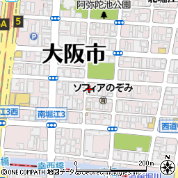 大阪府大阪市西区南堀江3丁目2-12周辺の地図