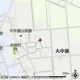 静岡県磐田市大中瀬78周辺の地図