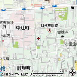 奈良県奈良市肘塚町181-13周辺の地図