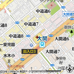 パレットプラザ　関西スーパー大開店周辺の地図