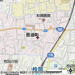 〒579-8031 大阪府東大阪市豊浦町の地図