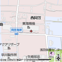 静岡県袋井市西同笠906周辺の地図