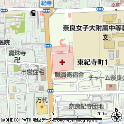 ローソン市立奈良病院店周辺の地図