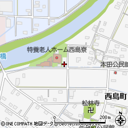 静岡県浜松市中央区西島町99周辺の地図