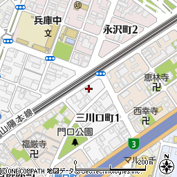 長井紙工所周辺の地図