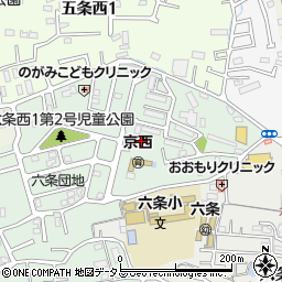 京西公民館周辺の地図