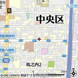 大阪府大阪市中央区島之内周辺の地図
