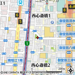 南警察署西心斎橋交番周辺の地図