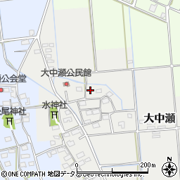 静岡県磐田市大中瀬96周辺の地図