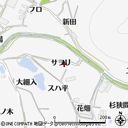 愛知県田原市仁崎町サヲリ周辺の地図