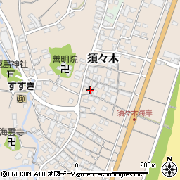 静岡県牧之原市須々木421周辺の地図