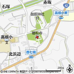 聴松寺周辺の地図