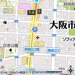 ポーラザビューティ大阪堀江店周辺の地図