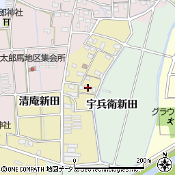 静岡県磐田市清庵新田48周辺の地図