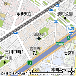 兵庫県神戸市兵庫区兵庫町2丁目2-1周辺の地図