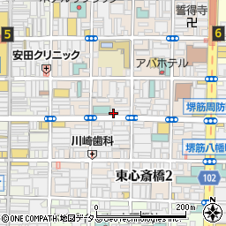 大阪府大阪市中央区東心斎橋1丁目15-12周辺の地図