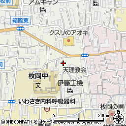 大阪府東大阪市箱殿町周辺の地図
