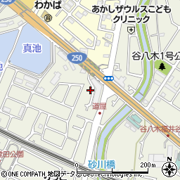 兵庫県明石市大久保町谷八木周辺の地図