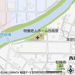 静岡県浜松市中央区西島町102周辺の地図