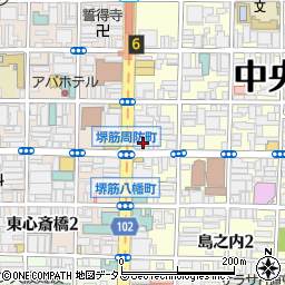 珈人 長堀橋店周辺の地図