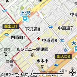中川硝子店周辺の地図