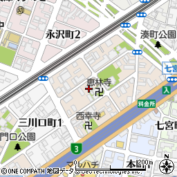 兵庫県神戸市兵庫区兵庫町2丁目2-27周辺の地図