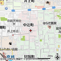 奈良県奈良市中辻南方町周辺の地図