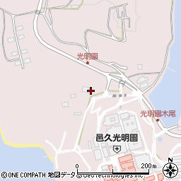 木尾簡易郵便局周辺の地図