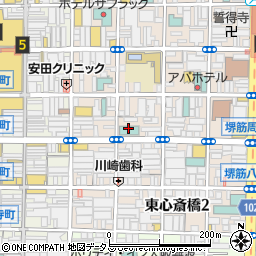 コンフォートホテル大阪心斎橋周辺の地図