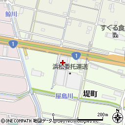 浜松委托運送　つつみ流通センター周辺の地図