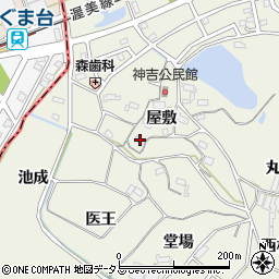 愛知県豊橋市杉山町屋敷59周辺の地図