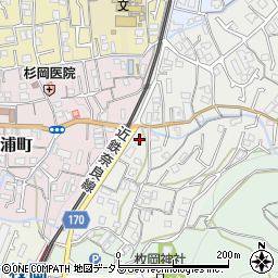ファミール枚岡周辺の地図