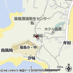 愛知県南知多町（知多郡）篠島（棚橋）周辺の地図