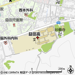 島根県立益田高等学校　ＰＴＡ周辺の地図