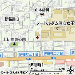 岡山進研学院周辺の地図