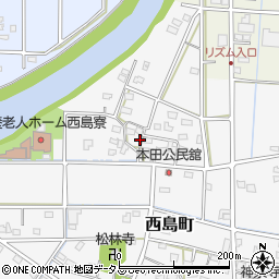 静岡県浜松市中央区西島町69周辺の地図