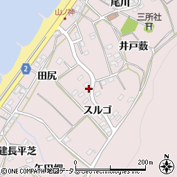 愛知県田原市野田町スルゴ8周辺の地図