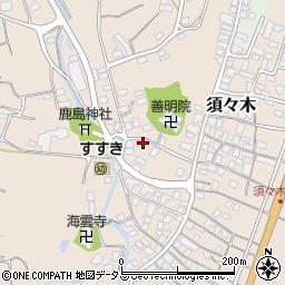 静岡県牧之原市須々木445-1周辺の地図