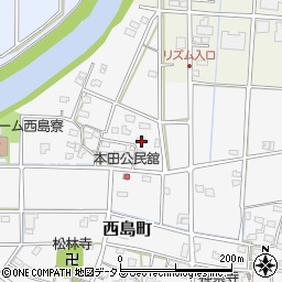 静岡県浜松市中央区西島町48周辺の地図