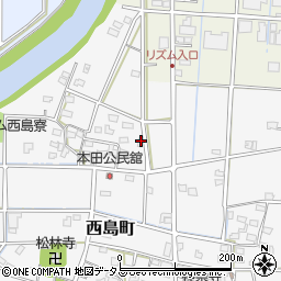 静岡県浜松市中央区西島町49周辺の地図