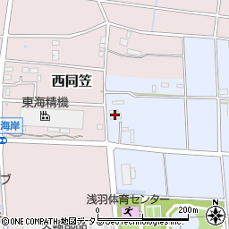 静岡県袋井市東同笠1420周辺の地図