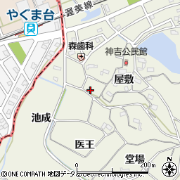 愛知県豊橋市杉山町屋敷50周辺の地図