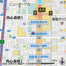 カークメンズフォーマル心斎橋店周辺の地図