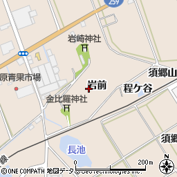 愛知県田原市谷熊町岩前周辺の地図