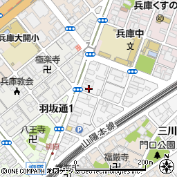 阪元工務店周辺の地図