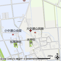 静岡県磐田市大中瀬87周辺の地図