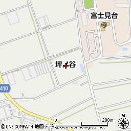 愛知県豊橋市東赤沢町坪ノ谷周辺の地図